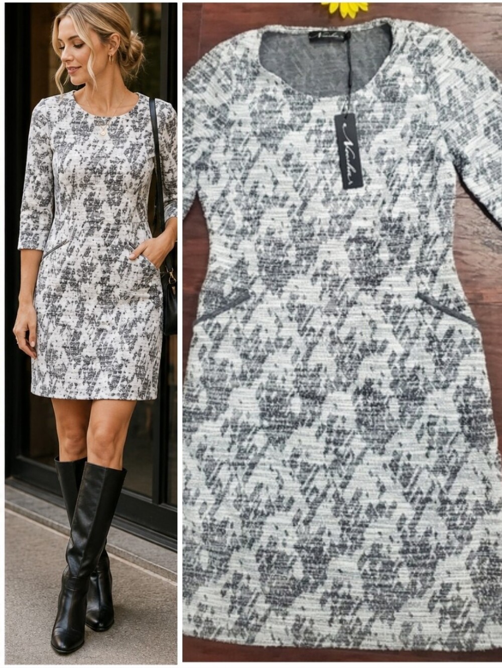 New Neesha 3/4 sleeve Dress